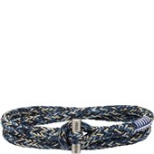 Pig & Hen - Nautische Armbänder - Navy-Ivory-Violet Blue | Silver Tiny Tiny